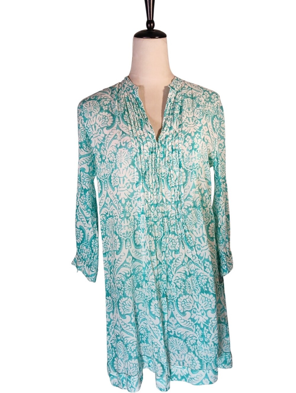 Dolma Cotton Dress Tunic Swim Cover Sz Large